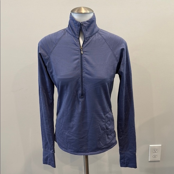 Lucy Small Blue Fitted Zippered Hoodie - Picture 1 of 9